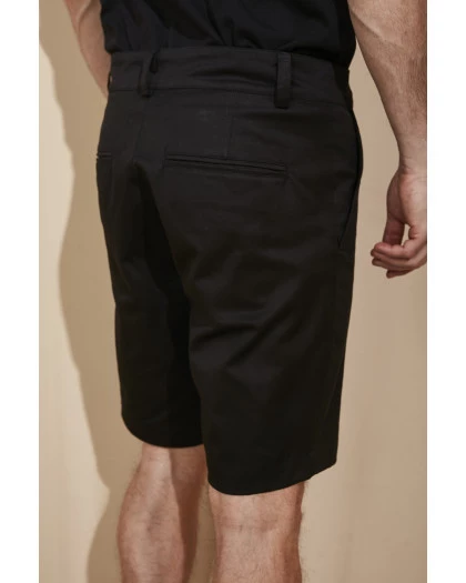 Bermuda Masculina Sarja Preta