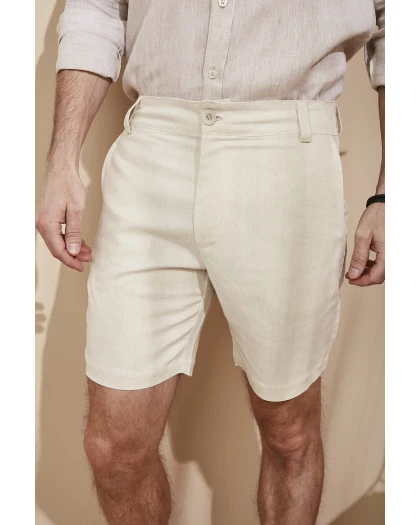 Bermuda Masculina Linho Off